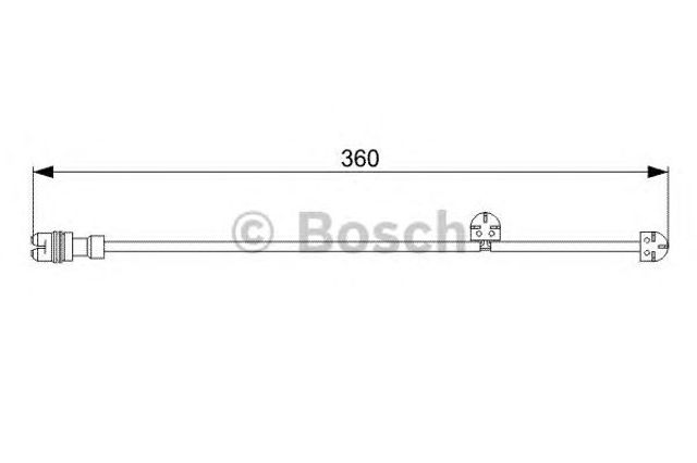 Датчик износа тормозных колодок, передний левый 1987473023 BOSCH