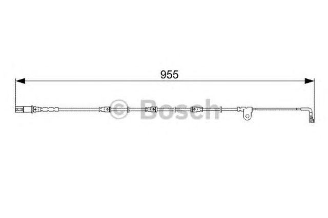 1987473028 BOSCH Датчик износа тормозных колодок передний купить в Каменское