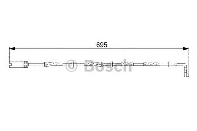 1987473050 BOSCH Датчик износа тормозных колодок передний купить в Каменское