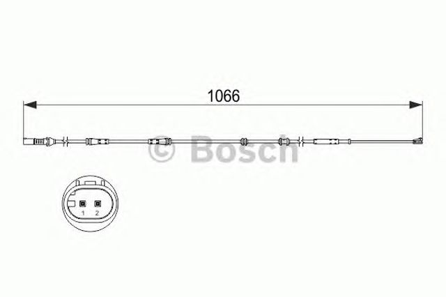 BOSCH 1987473501 Датчик износа тормозных колодок задний в наличии Николаев