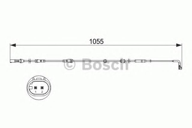 1987473507 BOSCH Датчик износа тормозных колодок задний купить в Чернигов