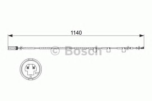 1987473525 BOSCH Датчик износа тормозных колодок задний купить в Ровно