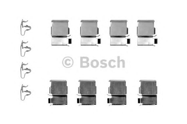 1987474351 BOSCH Комплект пружинок крепления дисковых колодок задних купить в Полтава