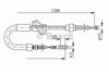 Трос стояночного тормоза задний левый 1987477200 BOSCH