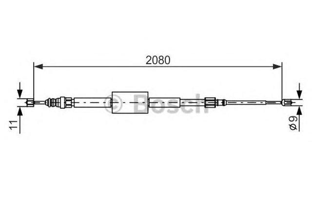 1987477787 BOSCH Задний трос ручника купить в Житомир