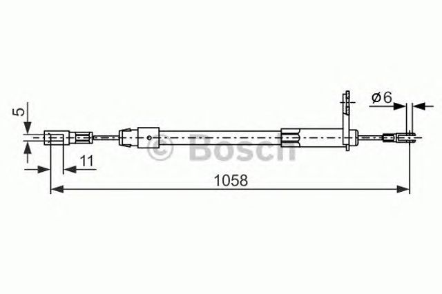1987477849 BOSCH Трос ручника купить в Хмельницкий