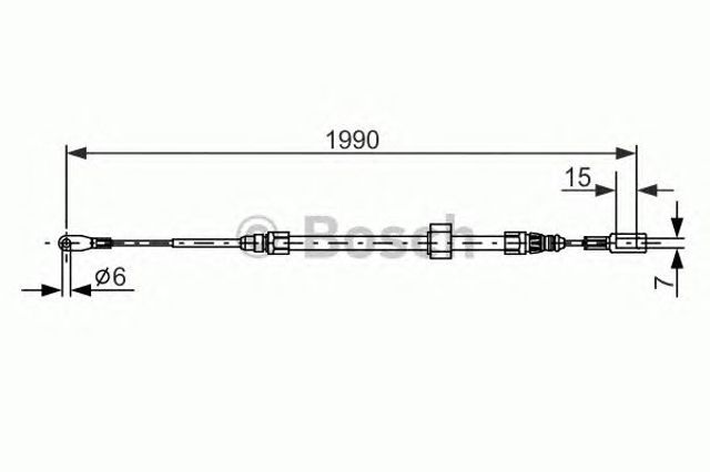 1987477854 BOSCH Передний трос ручника купить в Ужгород