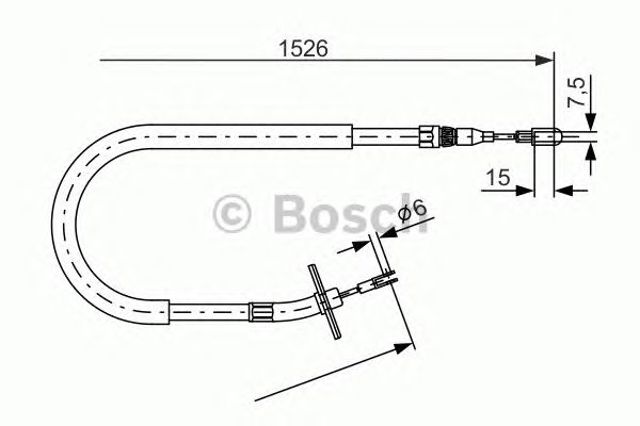 BOSCH 1987477859 Задний правый трос ручника в наличии Запорожье
