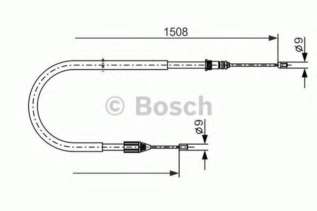 Трос ручного тормоза 1987477890 BOSCH