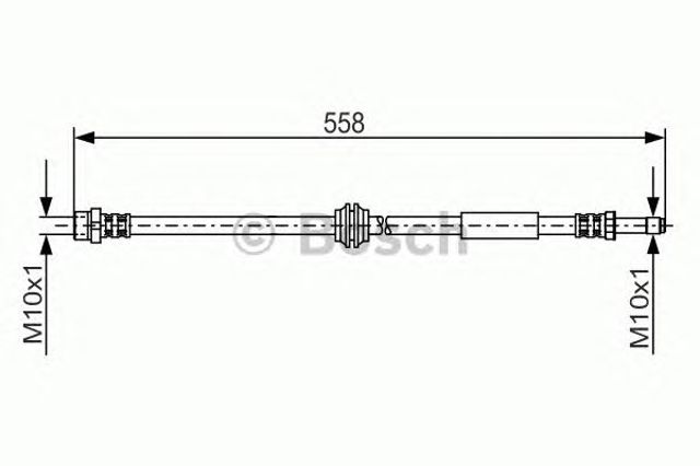 1987481182 BOSCH Шланг тормозной передний купить в Павлоград
