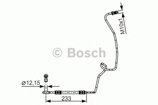 1987481338 BOSCH Шланг тормозной задний левый купить в Ровно