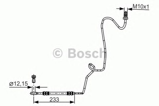 1987481339 BOSCH Шланг тормозной задний правый купить в Одесса