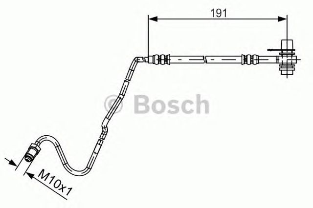 BOSCH 1987481537 Шланг тормозной задний правый в наличии Тернополь