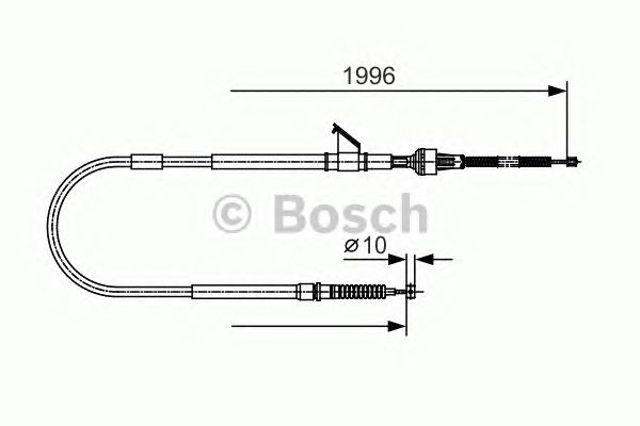 1987482068 BOSCH Трос ручника купить в Николаев