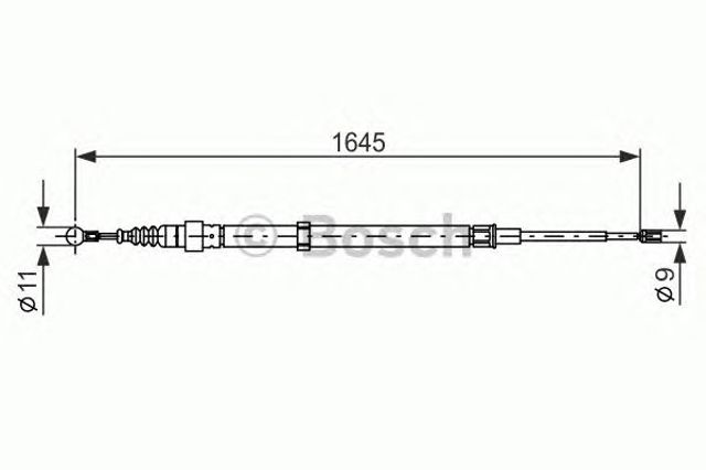 1987482191 BOSCH Задний трос ручника купить в Тернополь