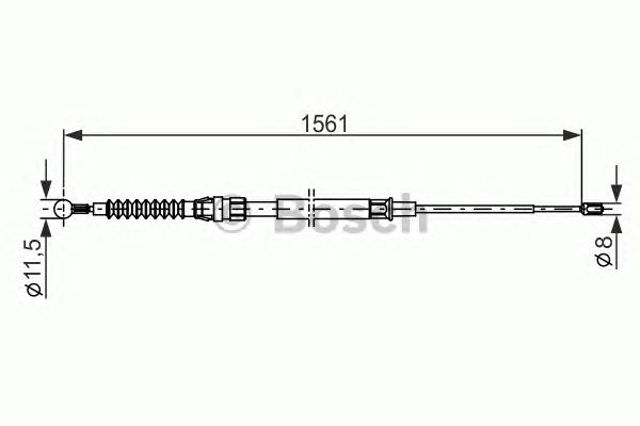 1987482264 BOSCH Задний трос ручника купить в Житомир