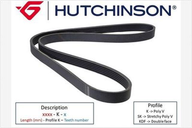 Поликлиновый ремень 2000K7 HUTCHINSON