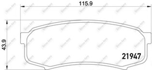 TEXTAR 2194701 Задние тормозные колодки в наличии Ирпень
