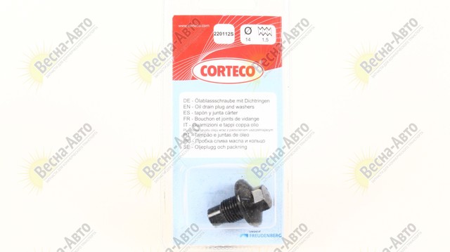 CORTECO 220112S Пробка поддона двигателя в наличии Чернигов