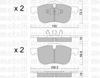 Колодки тормозные передние дисковые 2203090 METELLI