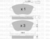 Колодки тормозные дисковые комплект 2203220 METELLI