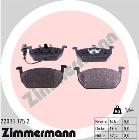 Колодки 220351752 ZIMMERMANN