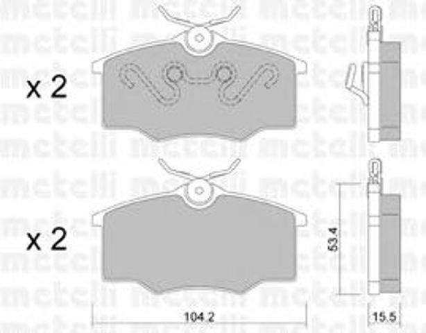 Тормозные колодки 2205370 METELLI