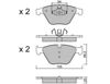 Тормозные колодки 2205586 METELLI