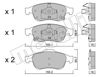 Колодки тормозные передние дисковые 2208172 METELLI