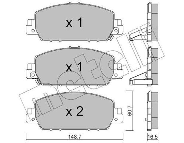 Колодки 2210830 METELLI
