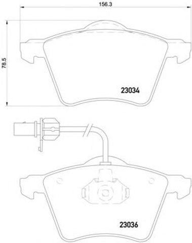Колодки тормозные передние дисковые 2303401 TEXTAR
