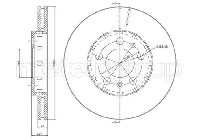 Ротор тормозной 230390C METELLI