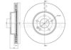 Диск тормозной передний 230723 METELLI