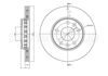 Тормоз дисковый передний 230981C METELLI