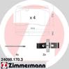 Колодки тормозные передние дисковые 240981703 ZIMMERMANN