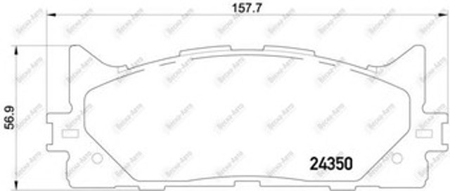 TEXTAR 2435001 Передние тормозные колодки в наличии Ирпень