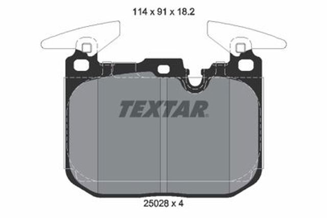 TEXTAR 2502801 Передние тормозные колодки в наличии Николаев