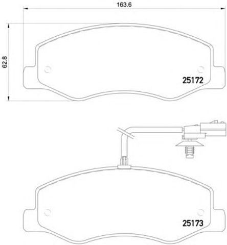 TEXTAR 2517201 Задние тормозные колодки в наличии Одесса