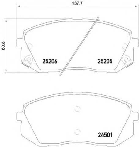 TEXTAR 2520501 Колодки тормозные передние дисковые в наличии Украина