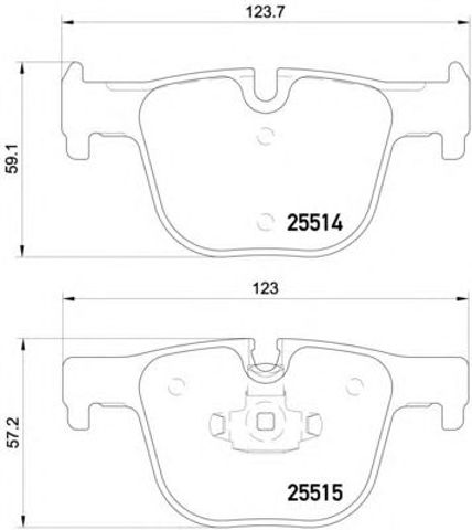 TEXTAR 2551401 Колодки тормозные задние дисковые в наличии Сумы