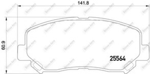 TEXTAR 2556401 Передние тормозные колодки в наличии Одесса
