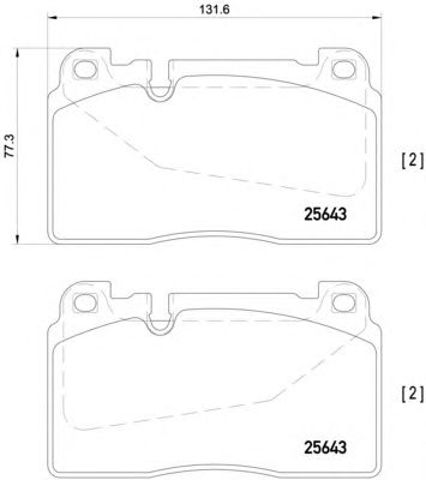 TEXTAR 2564301 Передние тормозные колодки в наличии Винница