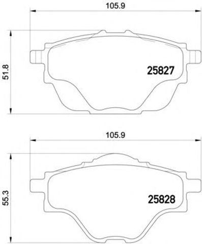 TEXTAR 2582701 Колодки тормозные задние дисковые в наличии Павлоград