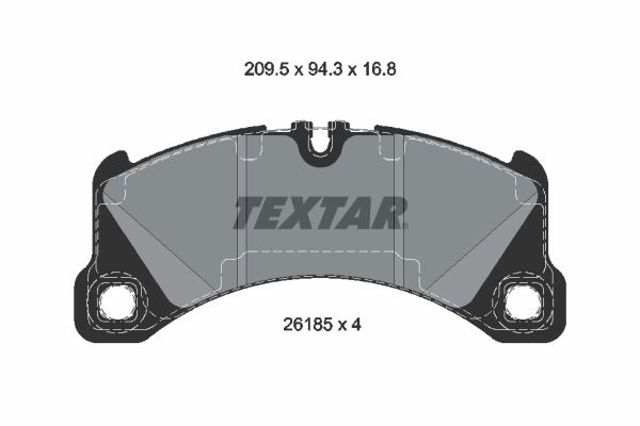 Колодки тормозные 2618501 TEXTAR