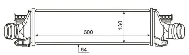 Система охлаждения наддувочного воздуха 30345 NRF