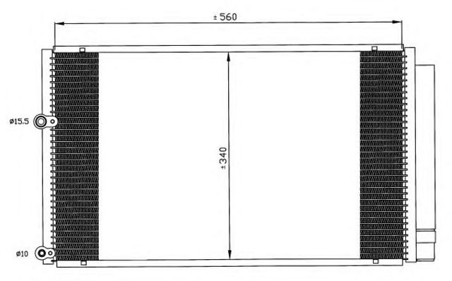 Конденсатор системы охлаждения 35601 NRF