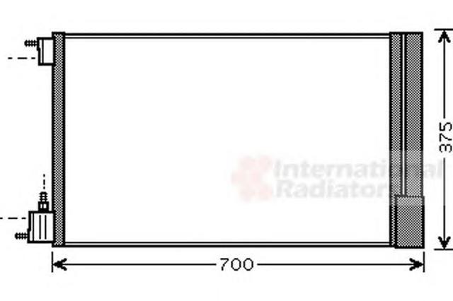 Трубопроводы и радиатор кондиционера 37005478 VAN WEZEL