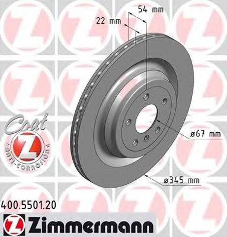 ZIMMERMANN 400550120 Тормозные диски в наличии Запорожье
