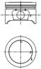 Поршень в комплекте на 1 цилиндр, STD 40161600 KOLBENSCHMIDT
