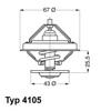 Авто термостат 410571D WAHLER